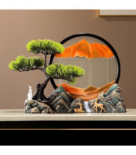 禅仏飾り、人工屋内植物、家の装飾ギフト、LEDライト付きのリアルな偽の盆栽 Amazon｜新しい中国の禅仏飾り、人工屋内植物、家の装飾ギフト、LED